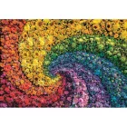 Színes virágok Whirl 1000 db-os Compact puzzle Clementoni