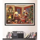 Karácsonyi Santa's Gift 1000 db-os puzzle Clementoni