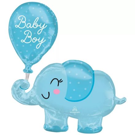 Baby Boy elefánt Fólia lufi 78 cm 