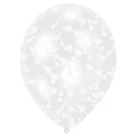   Esküvő Clear töltött léggömb, lufi 6 db-os 11 inch (27,5 cm)