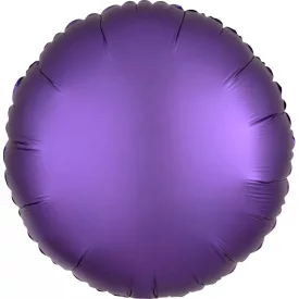 Lila Silk Lustre kör fólia lufi 43 cm