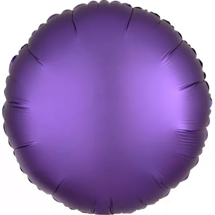 Lila Silk Lustre kör fólia lufi 43 cm