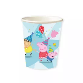 Peppa malac Celebration papír pohár 8 db-os 250 ml