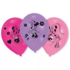   Disney Minnie Shopping léggömb, lufi 10 db-os 10 inch (25,4cm)