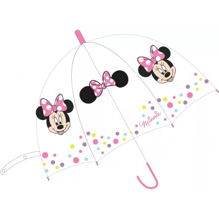 Disney Minnie Gyerek átlátszó félautomata esernyő Ø68 cm