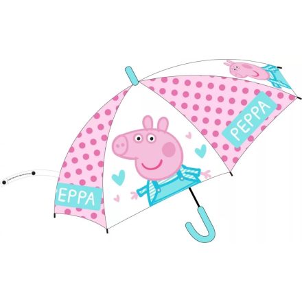 Peppa malac gyerek félautomata átlátszó esernyő Ø74 cm
