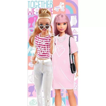 Barbie Together fürdőlepedő, strand törölköző 70x140cm