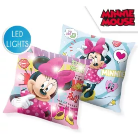   Disney Minnie Style Icon LED világító párna, díszpárna 40x40 cm
