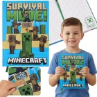 Minecraft Fight A/5 vonalas füzet beépített órával
