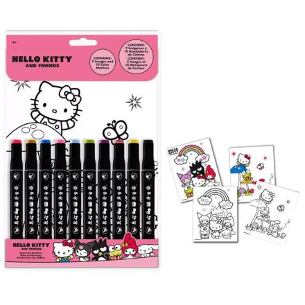 Hello Kitty Friends számos színező