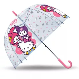 Hello Kitty Friends gyerek átlátszó esernyő Ø70 cm