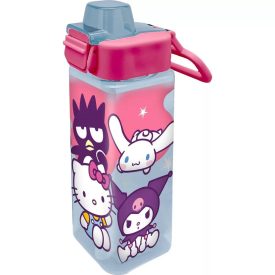 Hello Kitty Friends square műanyag kulacs 500 ml