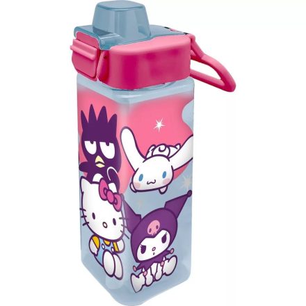 Hello Kitty Friends square műanyag kulacs 500 ml