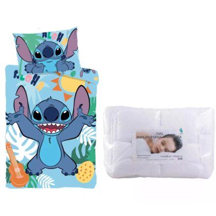 Disney Lilo és Stitch, A csillagkutya Tropical Paradise ágynemű szett ovis 100x135cm, 40x60cm
