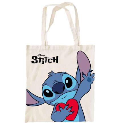 Disney Lilo és Stitch, A csillagkutya Heart vászontáska, bevásárlótáska 44 cm