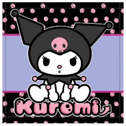 Hello Kitty Kuromi kéztörlő, arctörlő, törölköző 30x30cm