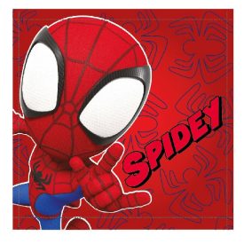   Pókember Spidey Red kéztörlő, arctörlő, törölköző 30x30cm