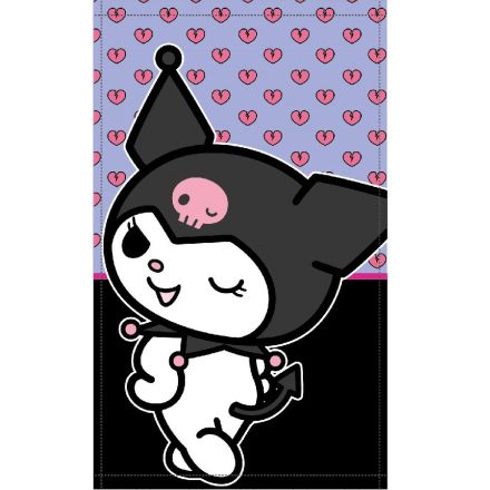Hello Kitty Kuromi kéztörlő, arctörlő, törölköző 30x50cm