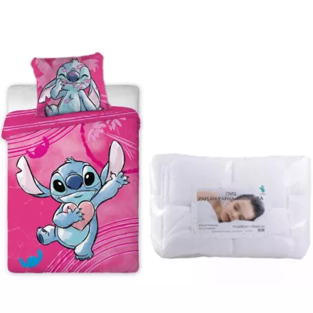 Disney Lilo és Stitch, A csillagkutya Heartbeat ágynemű szett ovis 100x135cm, 40x60cm