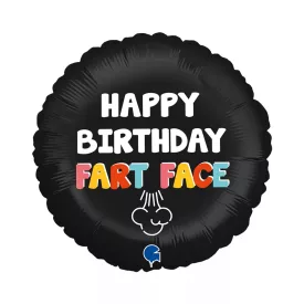 Happy Birthday Fart Face fólia lufi 46 cm