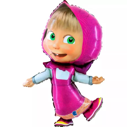 Mása és a medve Smile fólia lufi 104 cm