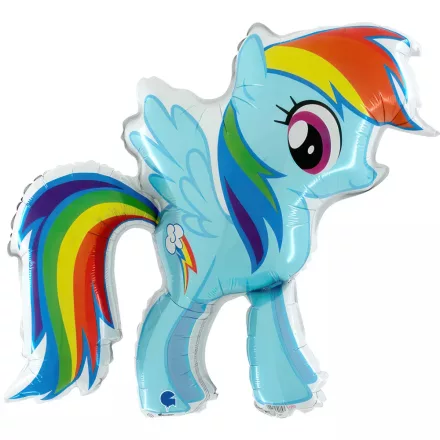Én kicsi pónim Rainbow Dash fólia lufi 84 cm