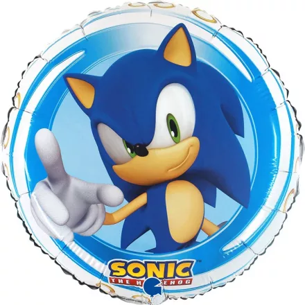 Sonic a sündisznó Trio fólia lufi 46 cm