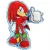 Sonic a sündisznó Knuckles fólia lufi 66 cm
