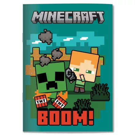 Minecraft Boom B/5 vonalas füzet 40 lapos