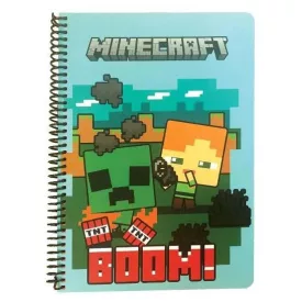 Minecraft Boom B/5 vonalas spirál füzet 70 lapos