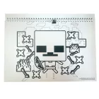 Minecraft Creepers Need Hugs A/4 spirál vázlatfüzet 40 lapos matricával