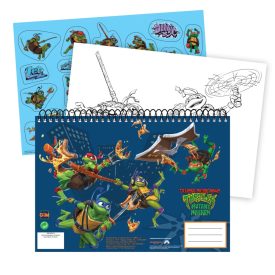   Tini Nindzsa Teknőcök A/4 spirál vázlatfüzet 40 lapos matricával