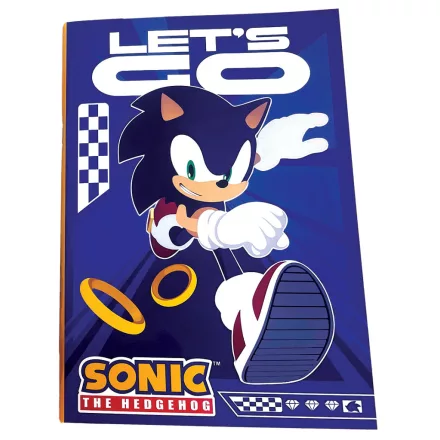 Sonic a sündisznó Let's Go B/5 vonalas füzet 40 lapos