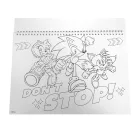 Sonic a sündisznó Speedy A/4 spirál vázlatfüzet 40 lapos matricával