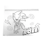 Sonic a sündisznó Speedy A/4 spirál vázlatfüzet 40 lapos matricával