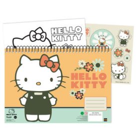   Hello Kitty Stay Sunny A/4 spirál vázlatfüzet 40 lapos matricával
