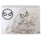 Pókember World of Webs A/4 spirál vázlatfüzet 40 lapos matricával