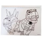 Pókember Spidey Dino-Webs A/4 spirál vázlatfüzet 40 lapos matricával