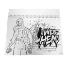 Pókember Miles Morales A/4 spirál vázlatfüzet 40 lapos matricával