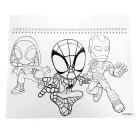 Pókember Spidey Web A/4 spirál vázlatfüzet 40 lapos matricával