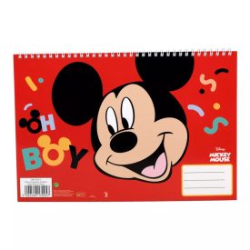 Disney Mickey Oh Boy A/4 spirál vázlatfüzet, 30 lapos
