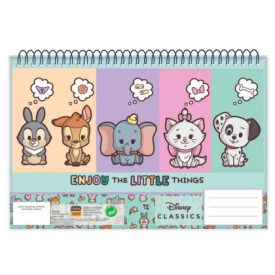 Disney Classic Animals A/4 spirál vázlatfüzet, 30 lapos