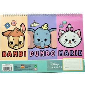   Disney Classic Animals A/4 spirál vázlatfüzet 40 lapos matricával