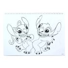 Disney Lilo és Stitch, A csillagkutya Blast A/4 spirál vázlatfüzet 40 lapos matricával