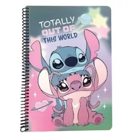   Disney Lilo és Stitch, A csillagkutya This World Cute B/5 vonalas spirál füzet 70 lapos