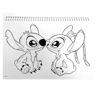 Disney Lilo és Stitch, A csillagkutya Universe A/4 spirál vázlatfüzet 40 lapos matricával