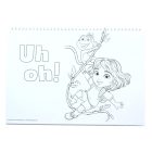 Dóra, a felfedező Jungle A/4 spirál vázlatfüzet 40 lapos matricával