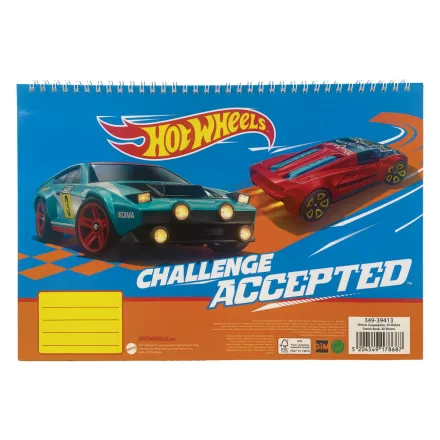 Hot Wheels Runner A/4 spirál vázlatfüzet, 30 lapos