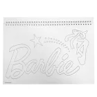 Barbie Ballerina A/4 spirál vázlatfüzet 40 lapos matricával
