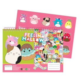   Squishmallows Feelin' A/4 spirál vázlatfüzet 40 lapos matricával